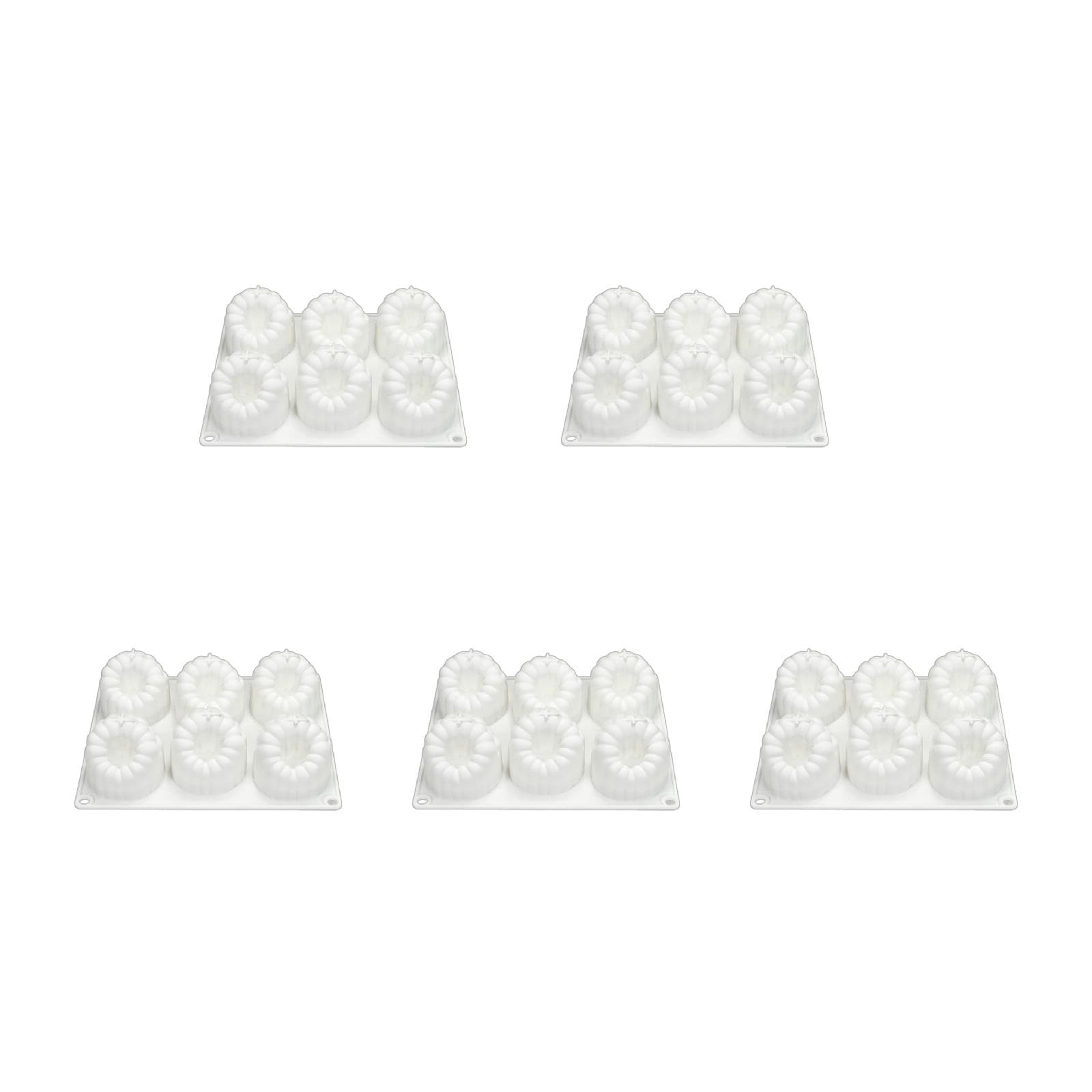 Moule à gâteau en silicone 6 cavités pour gâteaux de fête