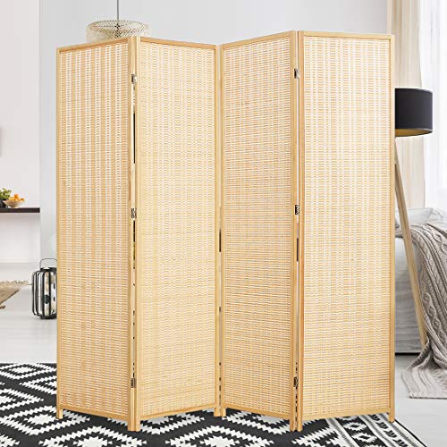 Bamboo Folding Privacy Room Divider (4-6 Panels)