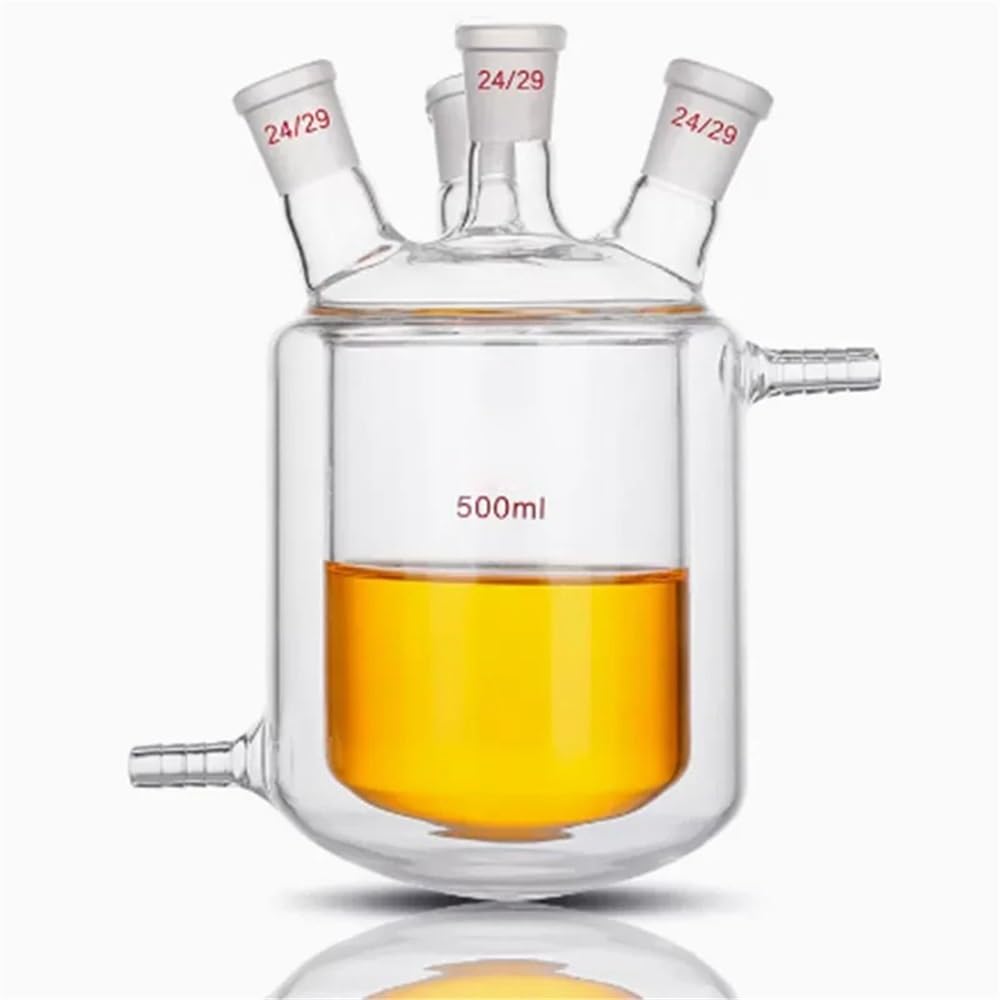 Reactor de doble camisa de 50-10000 ml, matraz de reacción de cuatro bocas, vaso de precipitados de vidrio for laboratorio(100ml)