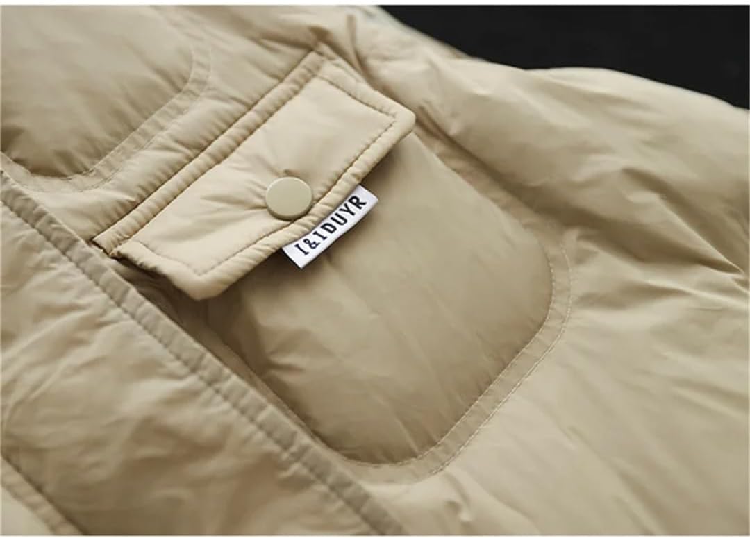 Women Down Cotton Vest Coat All-Match Solid Color Warm Sleeveless Parkas Waistcoat Jacket Top