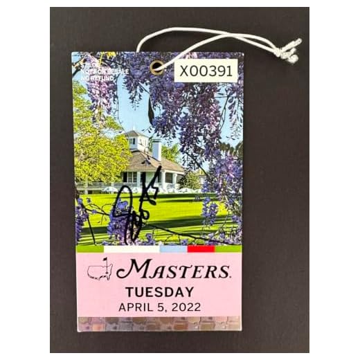 Scottie Scheffler Signed Masters Ticket