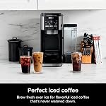 Ninja DualBrew Hot & Iced 12-Cup Coffee Machine, Unique K-Pod Compatible Ground Coffee Service, 3 Brew Styles, 60oz Water Tank and Carafe, Black, CFP101C (Canadian Version)