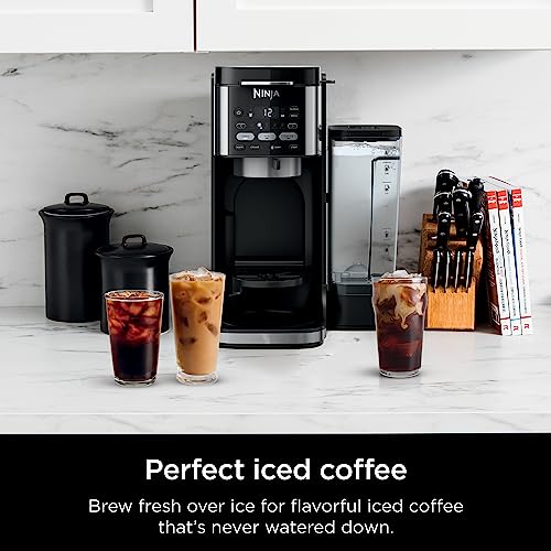 Ninja | Drip Coffee Maker | DualBrew Pro Hot & Iced Coffee Machine | Use with K-Cup Coffee Pods | 3 Brew Styles (Classic, Rich, & Iced) | 60oz Removable Reservoir & Dishwasher Safe | Black | CFP101 image 4