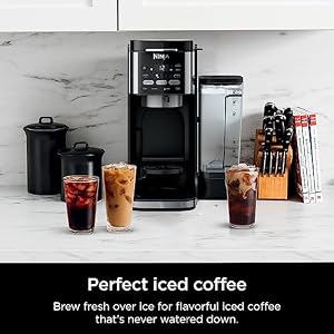 Ninja Drip Coffee Maker With K Cup Combo DualBrew Pro Specialty Coffee Machine Hot and Iced Coffee Maker Compatible with K Cup Pods 12 Cup Single Serve Coffee Maker with Paper Filter CFP101