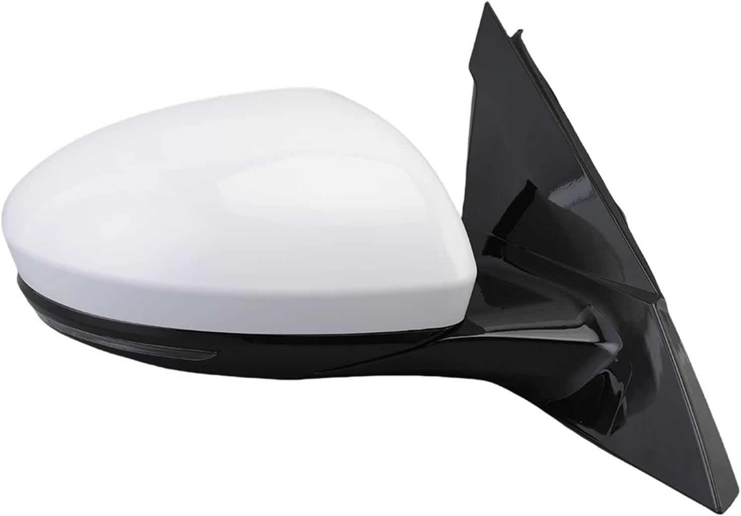 5 Pins Side Rearview Assembly Mirror Compatible For Nissan for Altima 2019 2020-2024 Primer White Without Heated Wing Mirror Car Accessories(1 pair) (1pc right)