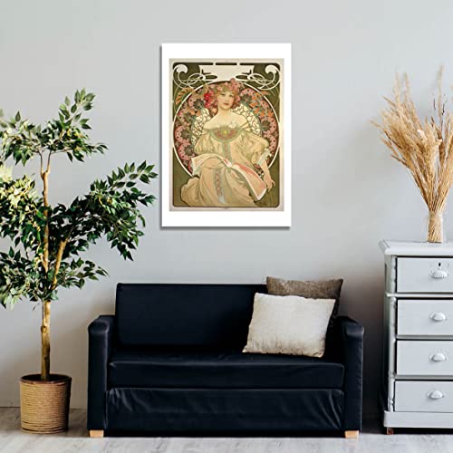 Affiche encadrée Alphonse Mucha Obraz Spiffing Prints en taille medium et finition mat