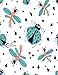 Produktbild Sketchbook by dim ple: Cute dragonfly and lady bug cover (8.5 x 11) inches 110 pages, Blank Unlined Paper for Sketching, Drawing , Whiting , ... (Cute dragonfly and lady sketchbook, Band 1)