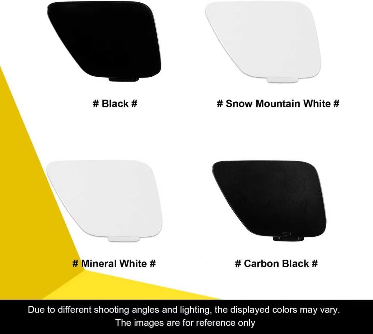 Front Bumper Tow Hook Cover Compatible with BMW G22 G26 I4 4 Series 2021 2022 2023 Trailer Cover Cap 51115A0F324 Small Lid Towing Eye Cap Black Right Passenger Side