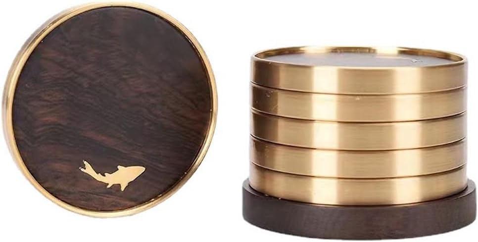 Round Mat Heat-Resistant Beverage Coffee Cup Tea Office Home Kitchen Table Non-Slip(D)