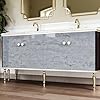 VaryPaper Retro Marble Effect Self Adhesive Vinyl Wallpaper Kitchen Worktop Covering 40cmx200cm Marble Sticky Back Plastic Bathroom Wallpaper Waterproof Cupboard Vinyl Wrap Adhesive Shelf Liner #5