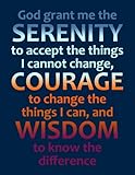 Serenity Prayer: A Large (8.5