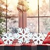Christmas wooden snowflakes decor 3 pcs xmas winter snowflake table signs white wood snowflakes blocks standing tiered tray decorations for indoor home mantle tabletop shelf new year decor  urban country home decor