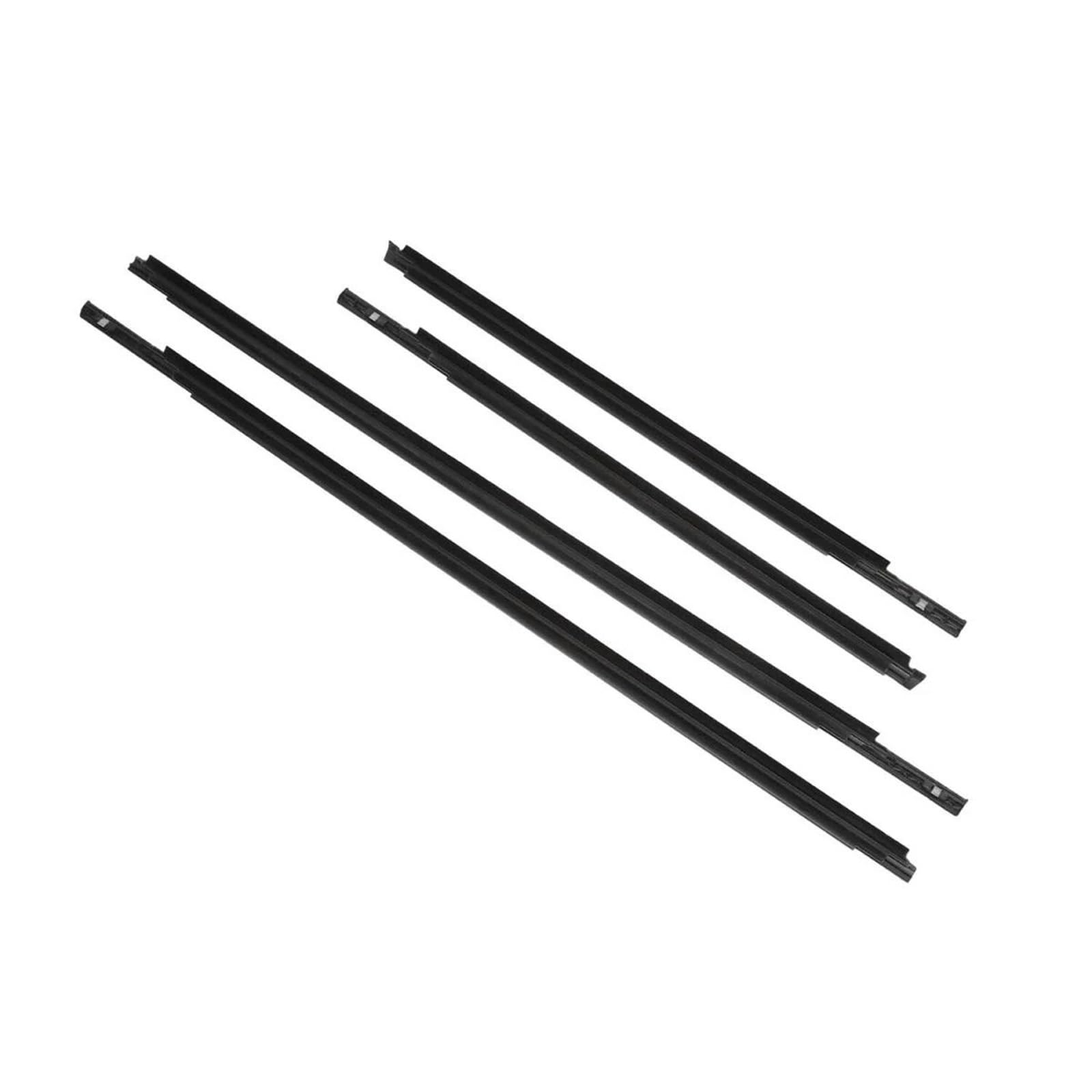 Ujnheq One Color 4Pcs Car Window Weatherstrip Black For Toyota For Yaris For Sedan 2007-2016 68160-52150 68210-52150 Insulation Seal