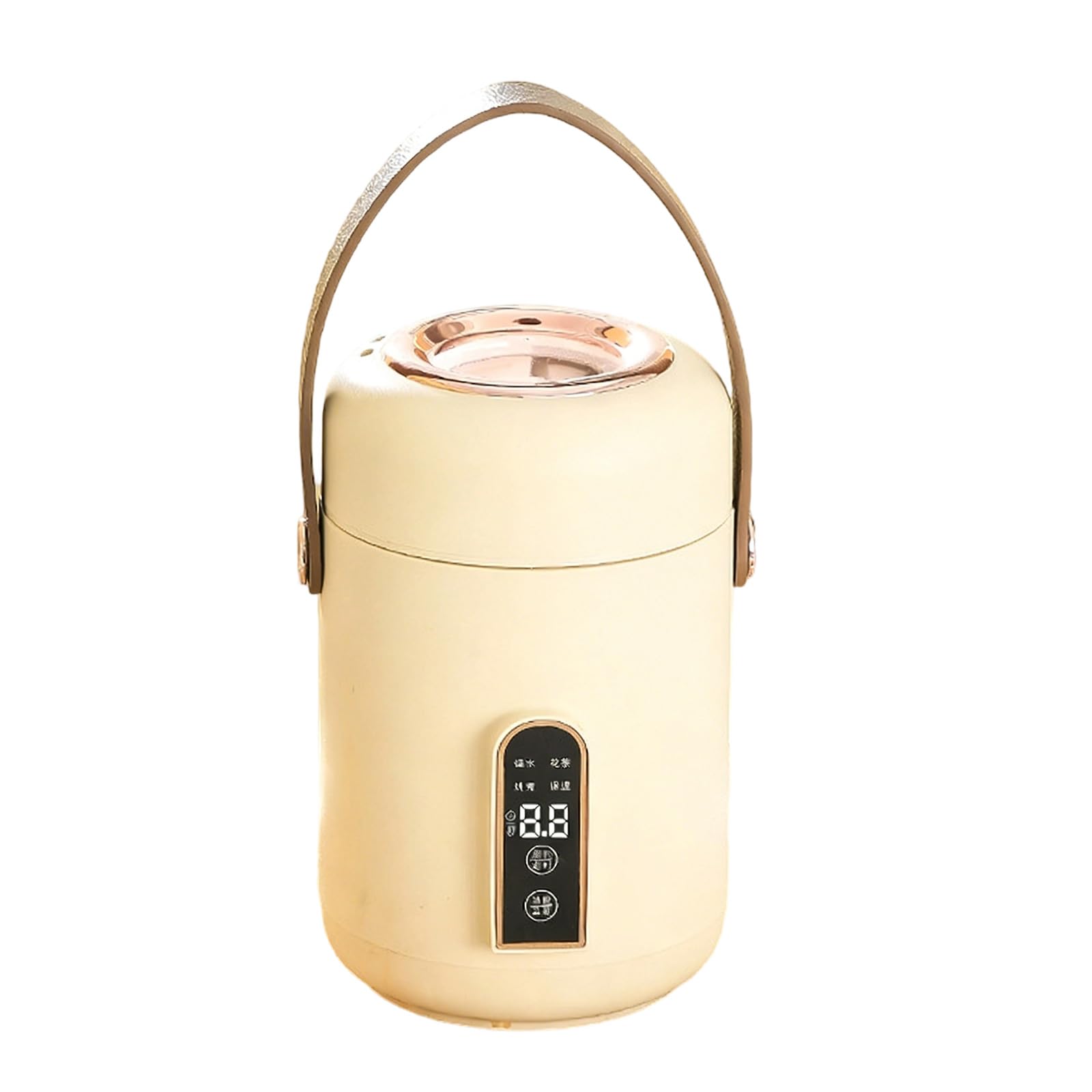 Kaeltsyn Electric Cooking Pot Multifunction Stew Porridge Keep Warm Soup Bucket Portable for Home Dorm