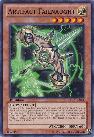 Yu-Gi-Oh! Karte Artifact Failnaught – PRIO-EN013 Common 1st Edition Aus Primal Origin
