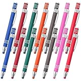 【Portable und Bequem】 Kugelschreiber mit Touchpen auf der anderen seite entwickelt, können sie den stift stift körper drehen, um den stift für was auch immer sie wollen, zu schreiben, wenn sie brauchen, bequem und nützlich. Und das touchpen kann in ihrer tasche, buch, tagebuch getragen werden.