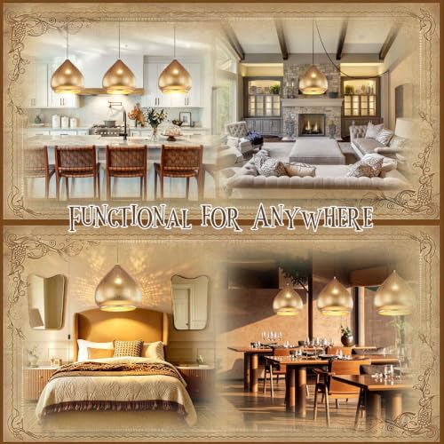 Image of Retro Hanging Pendant Light Plug in Cord Moroccan Hanging Lamp