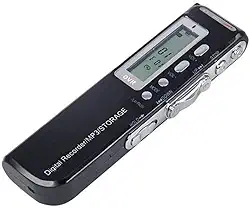 Gravador De Voz Digital E Music Player Grava Até 576 Horas 8 Gb