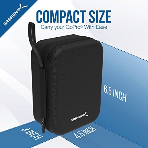 Sabrent Universal Travel Case for GoPro or Small Electronics and Accessories [Small] (GP-CSSL)