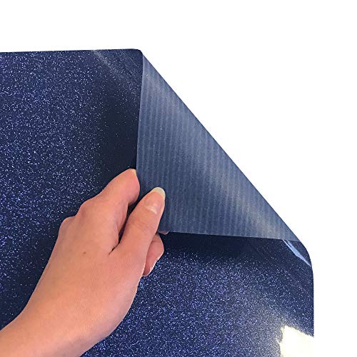 Siser vinilo textil con brillo azul real que resiste lavados continuos en prendas de algodón 4