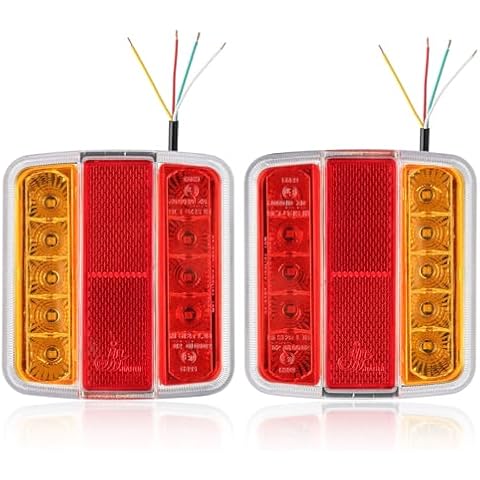 SPARKMOTO 2 x Submersible LED Trailer Lights Cover