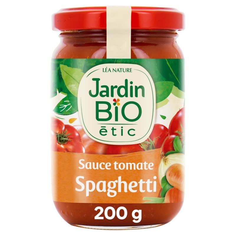 Sauce tomate pour spaghetti bio Jardin BiO étic lot de 4 retrouvez les saveurs de l'enfance