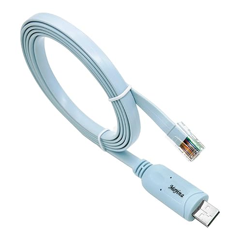 Cable de consola USB a RJ45, accesorio esencial de Cisco, NETGEAR, Ubiquity, LINKSYS, enrutadoresinterruptores TP-Link para portátiles en Windows,