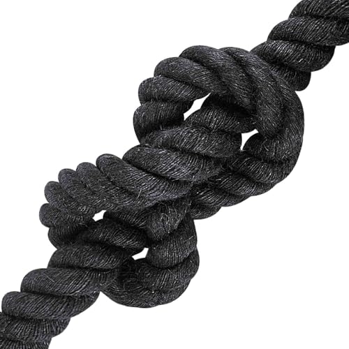 Cuerda de yute negra de 3 capas para jardinería y bricolaje exterior 3