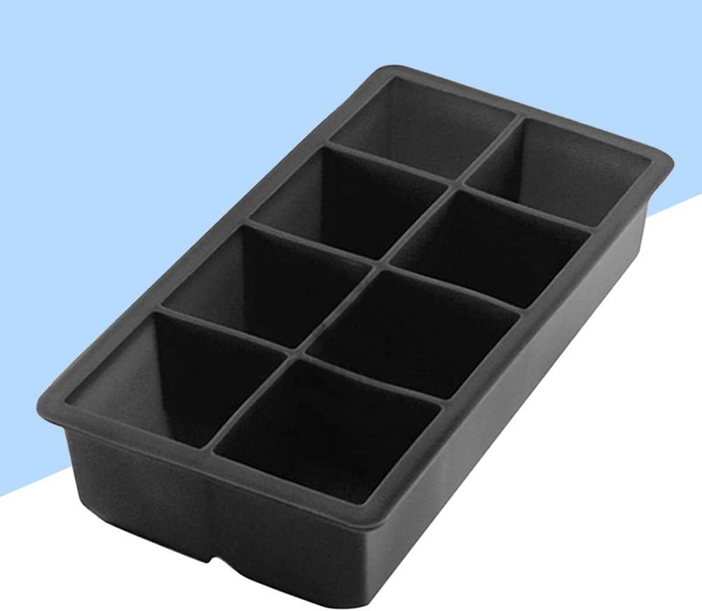 2Pcs Trays 8 Grids Silicone Square Pudding Making Jelly Maker Ice for Bars Home Kitchen