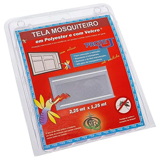 Tela Mosquiteiro Com Velcro Protej Branca