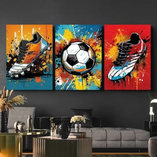 Affiche graffiti foot pour relooker une chambre ado vide - 2