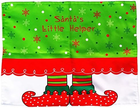 ARTITAN Christmas Placemat Elf Table Mat 17x13 for Kitchen Dining Table Xmas Holiday Party Decoration