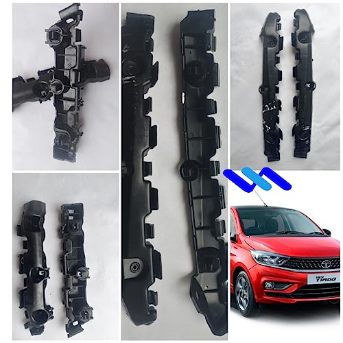 Image of Car Accessories for (Tata Tiago /Tigor / & Xpres-T) Heavy Duty Front, Bumper Bracket /Lock (1 Pair Left Right Side For Rear Lock)00223