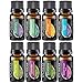 Essential Oils Set TOP 8 - Therapeutic Grade Aromatherapy Essential Oils - Pure and Natural - Lavender, Peppermint, Rosemary, Orange, Tea Tree, Eucalyptus, Lemon, Anxiety Relief - Blend Kit