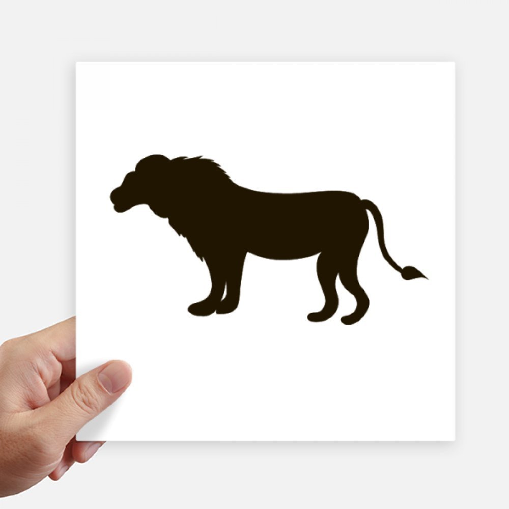Autocollant lion noir pour valise et mur : décorez votre quotidien