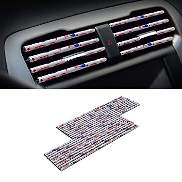 AMAZON - PYHLVCLF 20 Pieces Universal Car Air Conditioner Vent Trim Decoration Strip Accessories, Waterproof Flexible Shiny Auto Car Vent Interior Accessories for All Air Vent Outlet