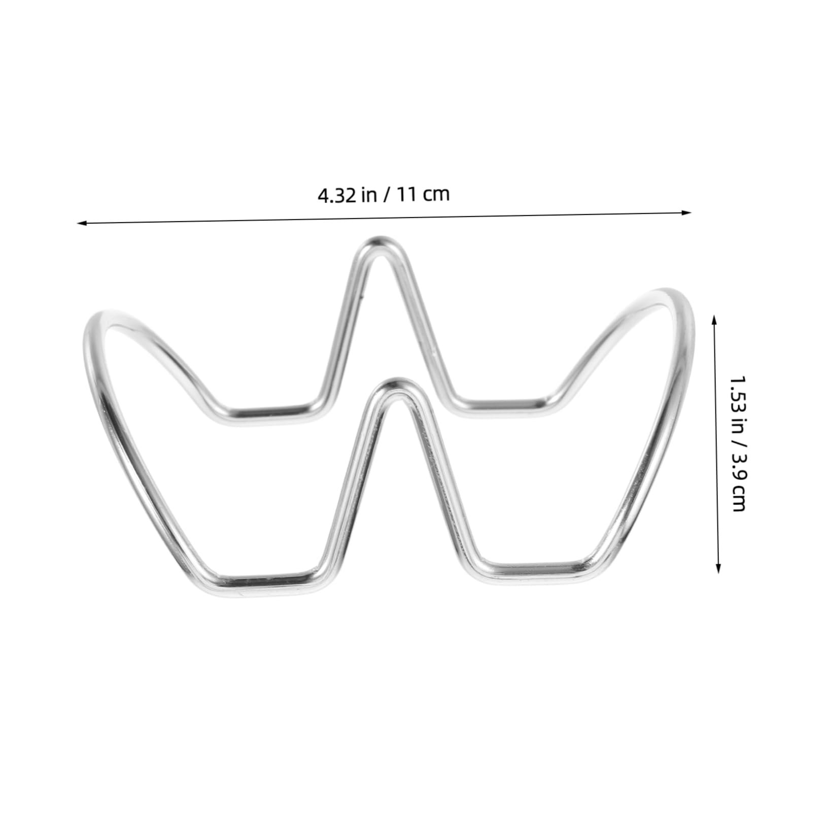 COLLBATH Upgrade Your Kitchen Stainless Steel Taco Frying Rack Bakeware Rack Commercial