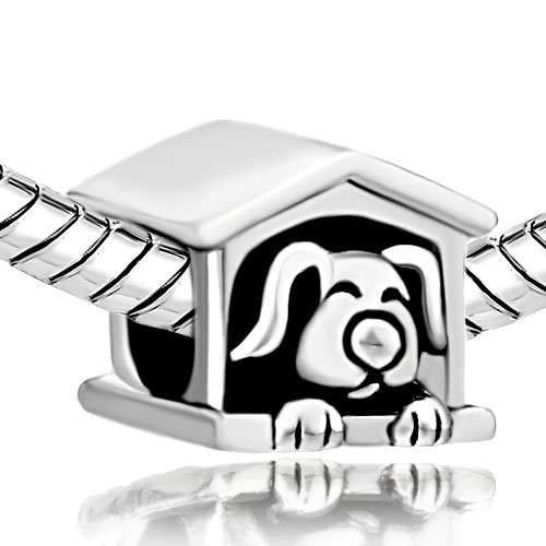 Roy Lopez Cute Pet Dog Charm Beads Fit European Charm Bracelets2