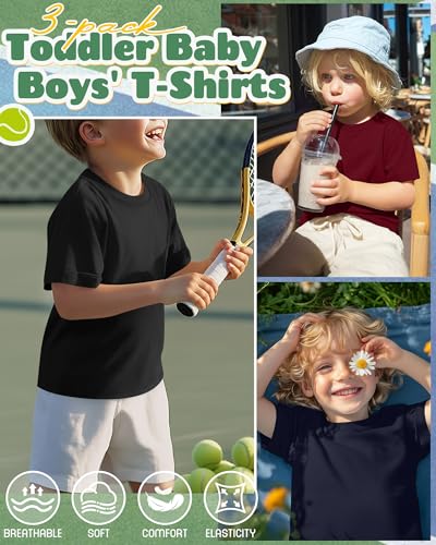 Image of Oakgarden 3 Pack Toddler Boys Crewneck T Shirts