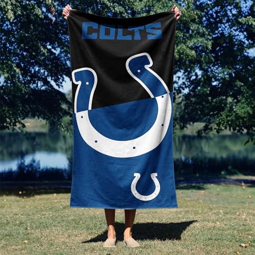 Image of Northwest NFL Indianapolis Colts Microfiber Beach Towel, 30 x 60 Inches - Quick Dry, Sand Resistant, Lightweight, Highly Absorbent, Incisor Design