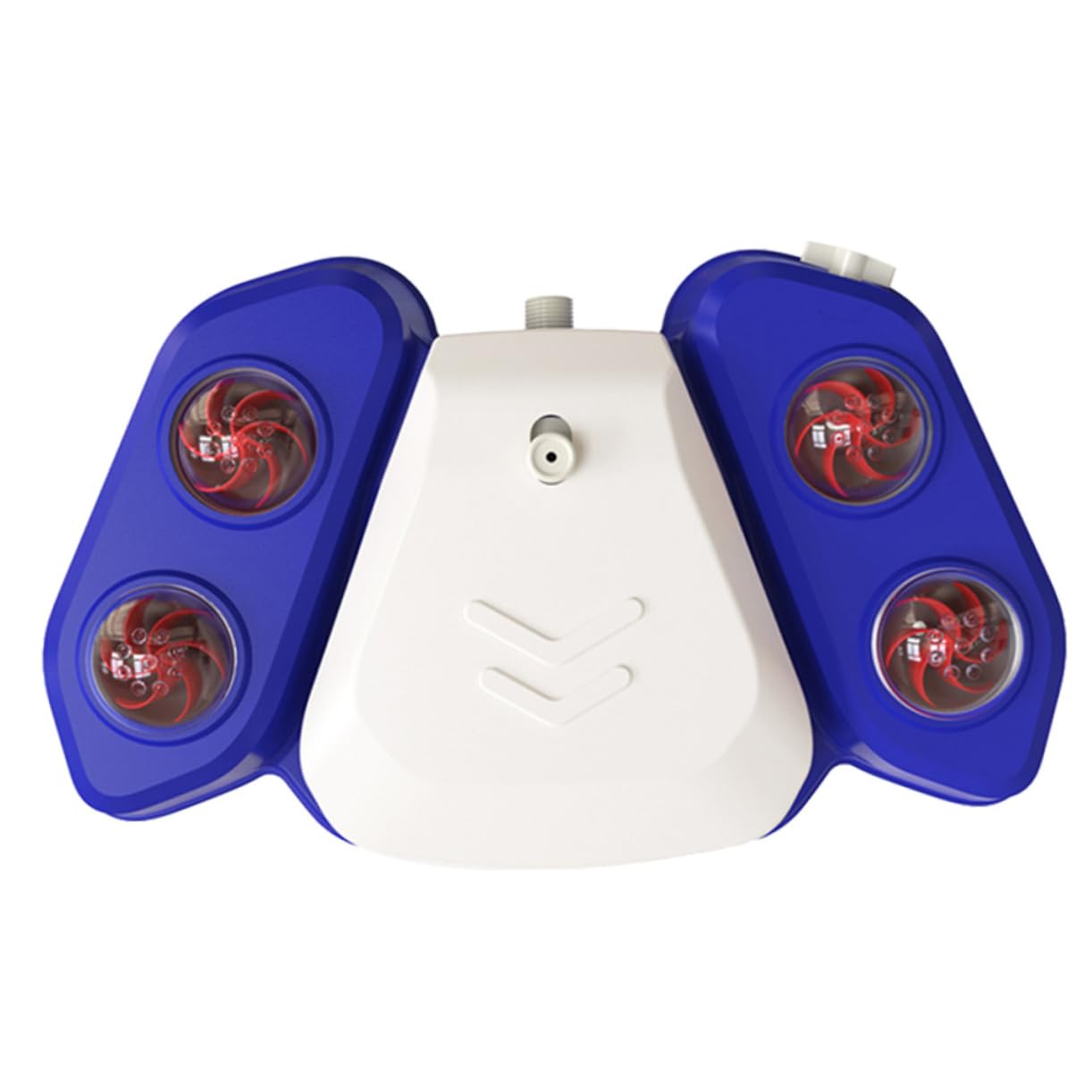 Multifunktionales Hundebadespielzeug mit Wassersprinkler aus Abs, Blau