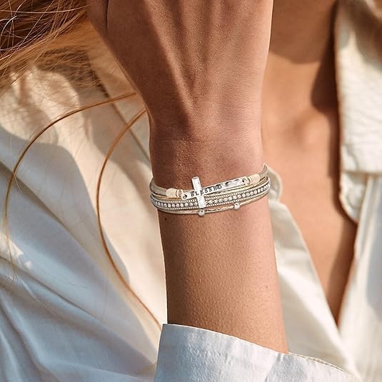 Leather Wrap Bracelets for Women,Leopard Boho Bracelet Multi-Layer Cuff Bangle Western Jewelry - Image 2