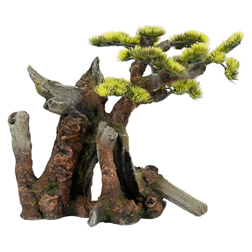 CLASSIC Gnarled Bonsai Tree Aquarium Ornament - Natural Aquascape Decoration - 280 x 150 x 238mm - Image 3