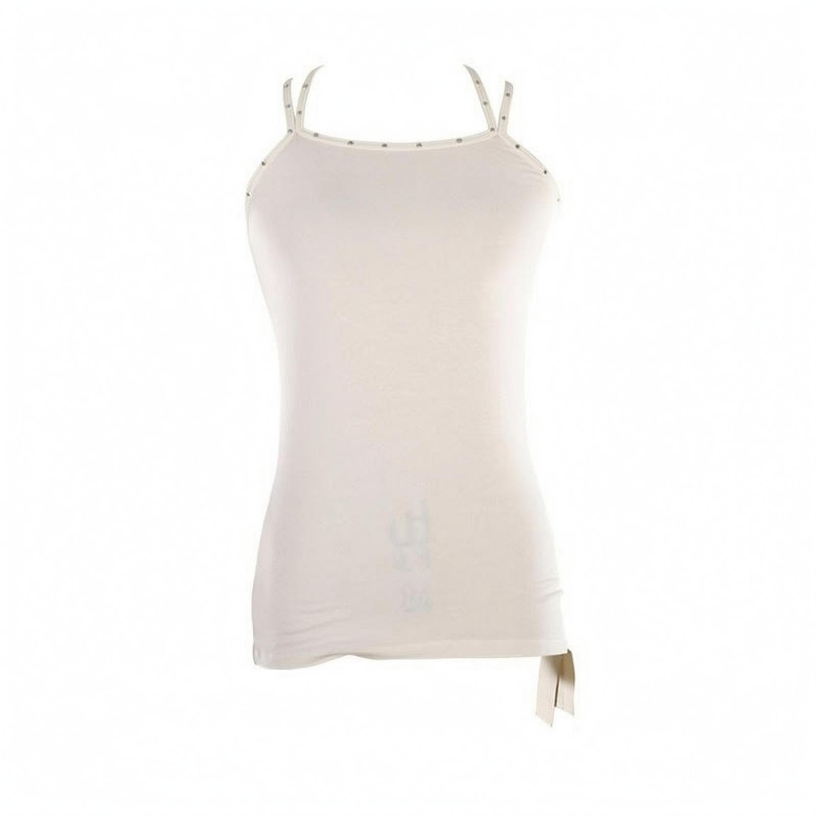 Skating Training Vest Form-Fitting Figurine Skating Vest Thin Straps Sleeveless Training Top White M-image-37