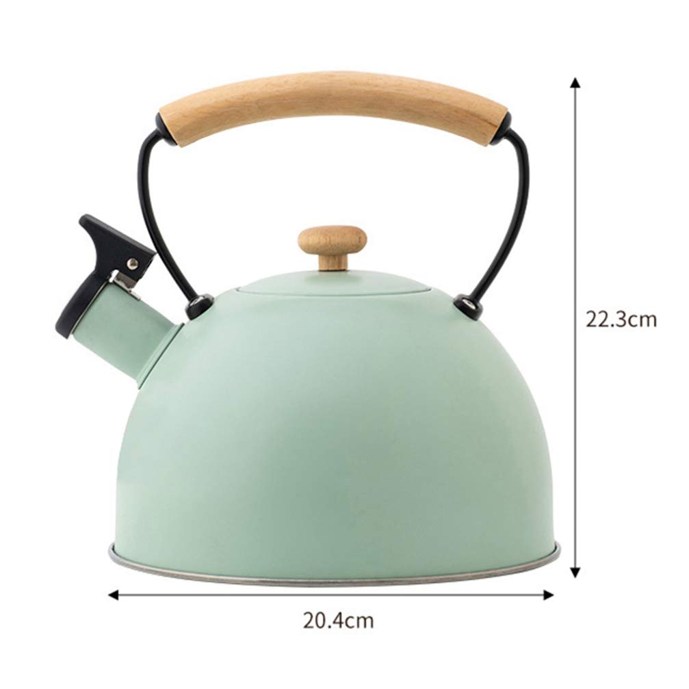 Bouilloire Bouilloire à sifflet en acier inoxydable 2,5 L pour poêle à bois à induction et à gaz - Maison