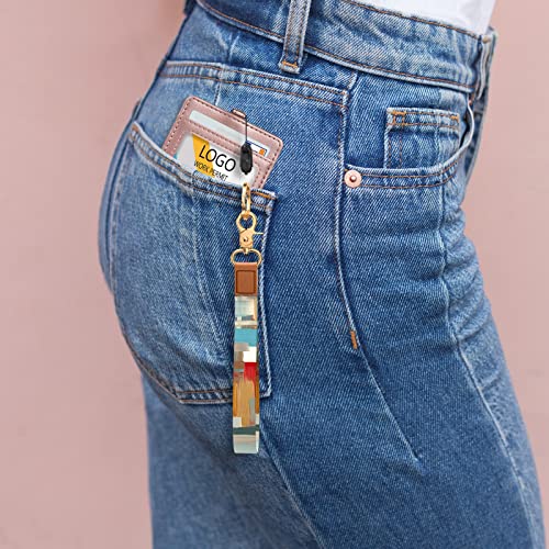 Image of Wrist Lanyard Key Chain, Cute Wristlet Strap Keychain Holder for Women Men Car Keys ID Badges Card Wallet Phone Camera