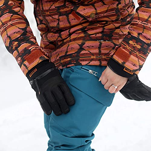 Frdm Elevate Cold Weather Snow Gloves- Waterproof Windproof Leather Convertible Ski Snowboard Snowmobile, For Men & Women #TOP3