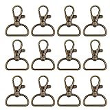 AUEAR, 20 Pack 1Inch Trigger Snap Hooks Push Gate Swivel Lobster Claw Clasps Clips for 1 inch Strap...