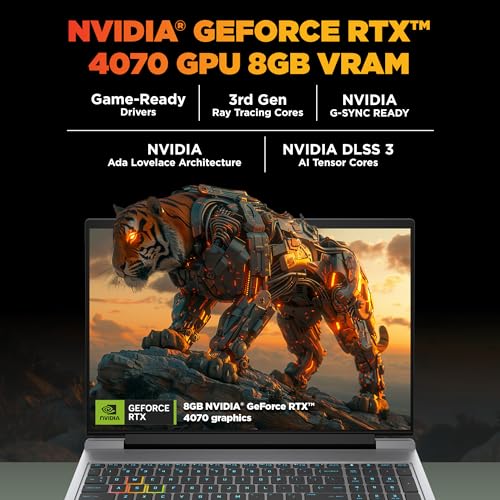 Image of HP Omen, 14th Gen Intel Core i7-14700HX, 8GB RTX 4070 (16GB DDR5, 1TB SSD) 165Hz, 300nits, IPS, FHD, 16.1 inch /40.9cm, Win11, M365* Office 24, Meteor Silver, 2.31Kg, RGB Backlit, ae0003TX, Gaming Laptop