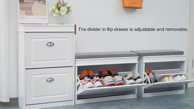 Amazon.com: SoBuy Small Shoe Storage Bench, Black Narrow